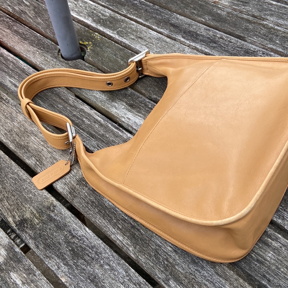 Coach Tan Leather Shoulder Bag - Picture 9 of 9